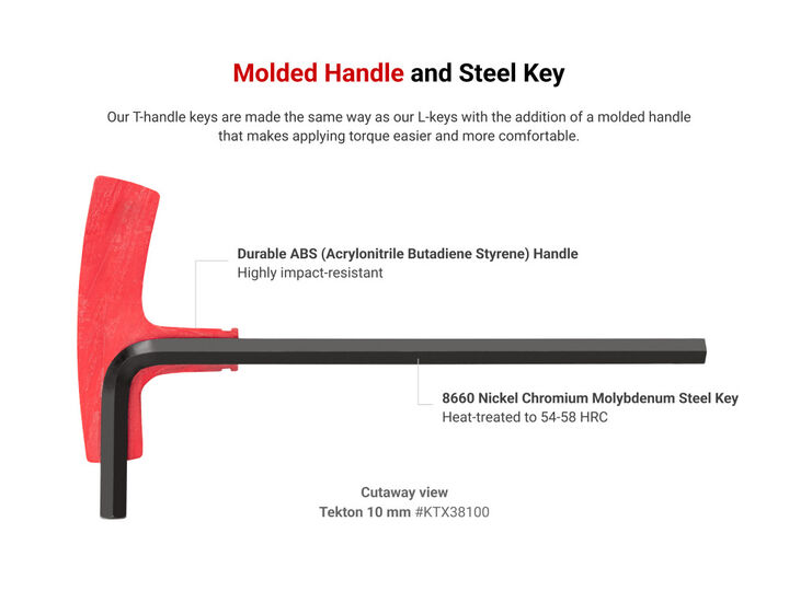 Tekton Flat End Hex Star T Key Set 5/64 - 3/8 Inch 2-10 mm T6-T50, large image number 2