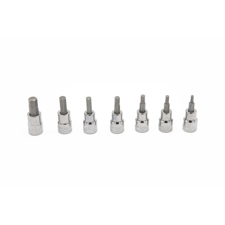 Crescent 3/8in Drive Hex Bit SAE Socket Set 7pc