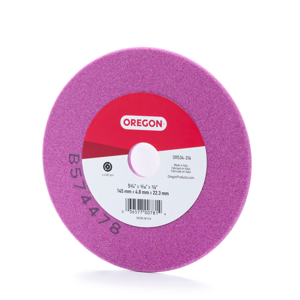 Oregon 5 3/4 Inch x 3/16 Inch x 7/8 Inch Vitrified Grinding Wheel, large image number 2