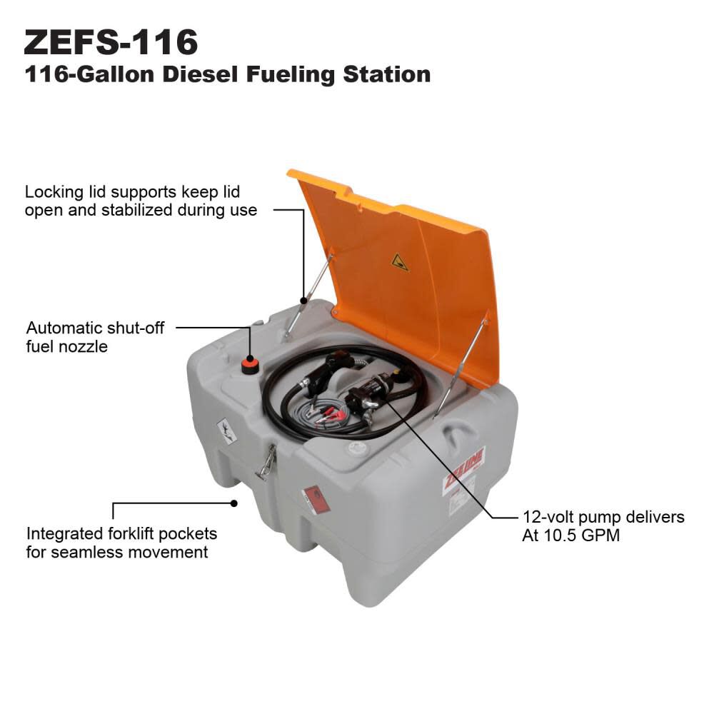 Milton 116-Gallon Portable Diesel Fueling Station, large image number 5