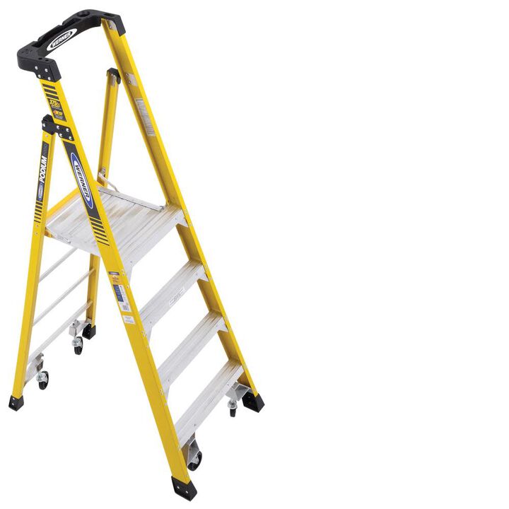 Werner Podium 4-ft Fiberglass 375-lb Type IAA Platform Ladder