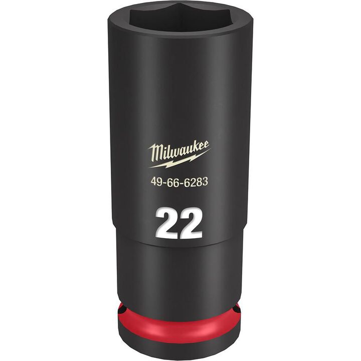 Milwaukee SHOCKWAVE Impact Duty Socket 1/2in Drive 22MM Deep 6 Point