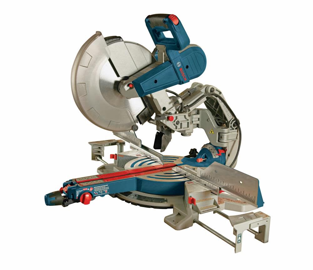 Bosch 12 Inch Dual-Bevel Glide Miter Saw & Gravity-Rise Miter Saw Stand with Wheels Bundle, large image number 22