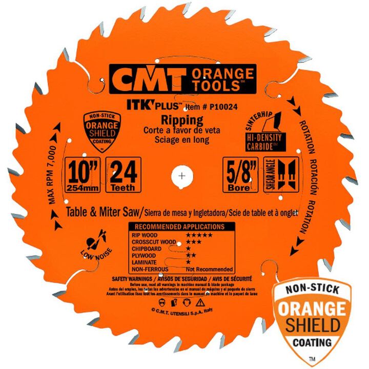 CMT ITK Plus 10 In. 24 Tooth Blade