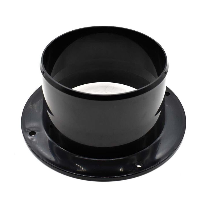 Big Horn 4 Inch Black Plastic Round Dust Port