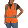Ergodyne GloWear 8247ZW-S Class 2 Womens Surveyor Hi-Vis Orange Vest Medium, small image number 1
