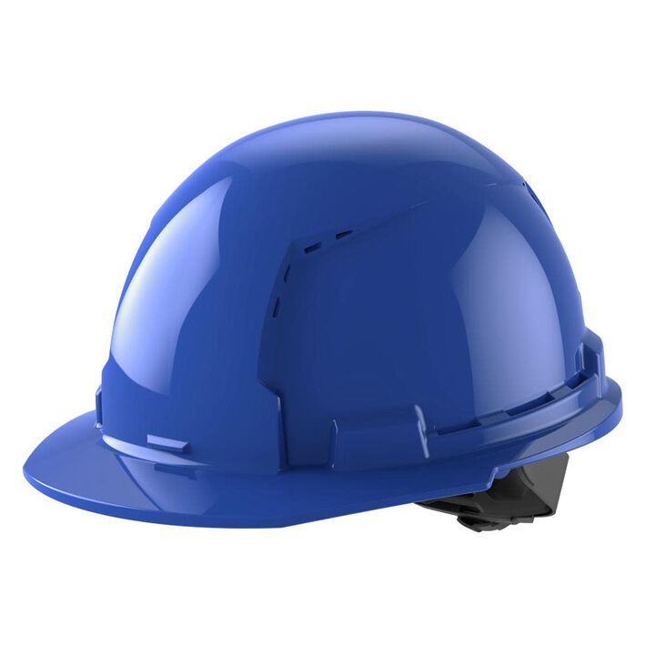 Milwaukee White Front Brim Vented Hard Hat with 4pt Ratcheting Suspension Type 1 Class C, swatch
