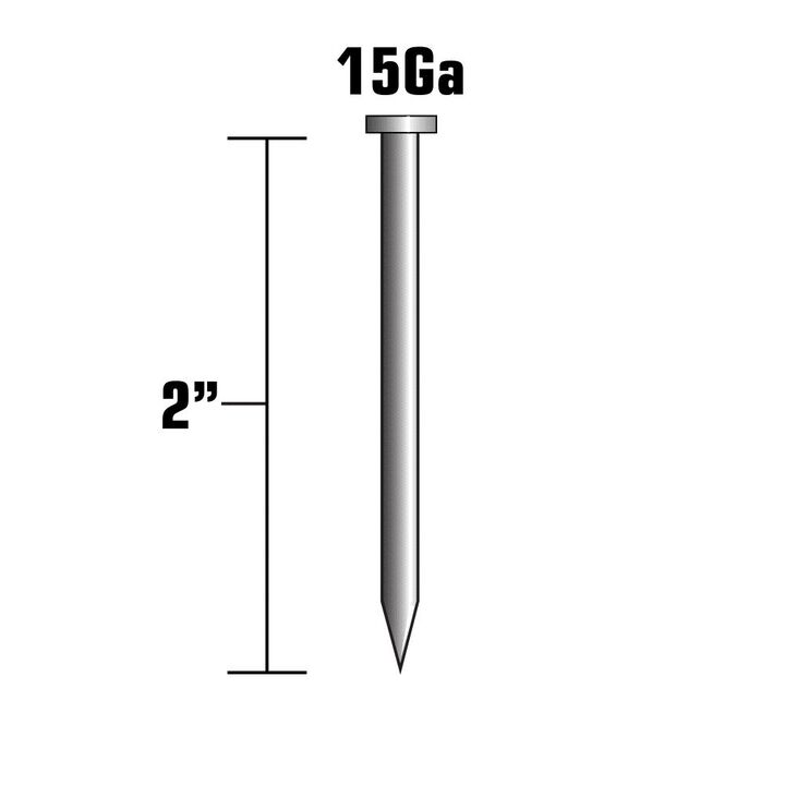 Metabo HPT Finished Nails Angled 2in 15 Gauge 4000qty, large image number 1