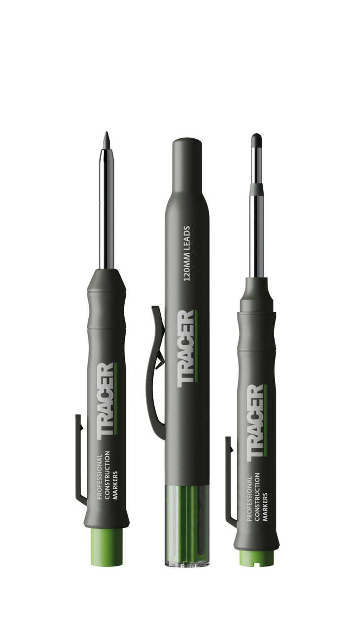 Tracer Marking Kit - Deep Hole Marker Pen, Pencil, Lead Set with Holsters