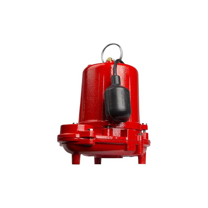Red Lion 1/3HP 4260 GPH Cast Iron Effluent Pump with Tethered Switch