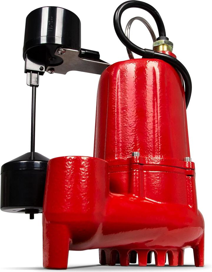Red Lion 1/3HP 2460 GPH Sump and Effluent Pump with Vertical Switch