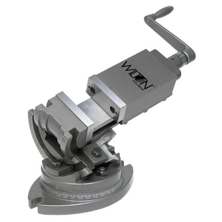 Wilton 3-Axis Precision Tilting Vise 4in Jaw Width 1-1/2 Jaw Depth
