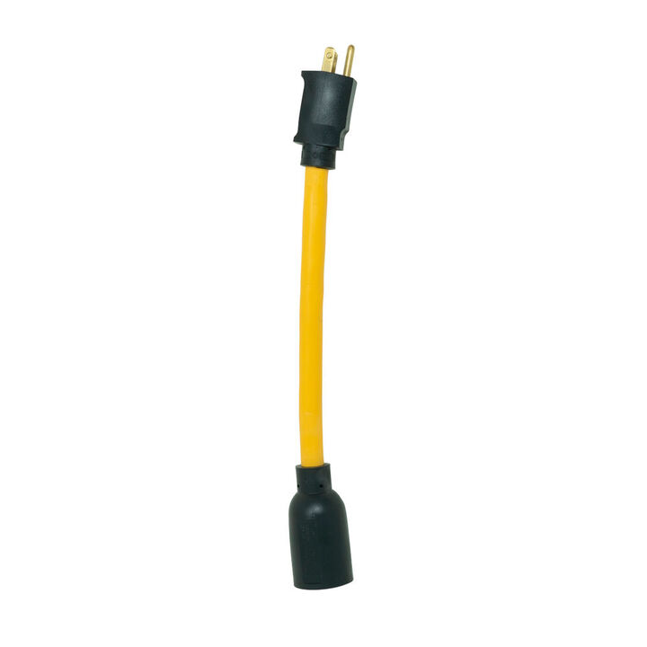 Southwire STW GENCORD Locking Cord Adapter 12/3  9 Inch
