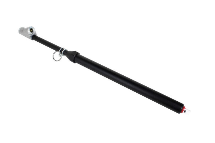 Milton Dual Foot Straight Lock-on Chuck Service Gauge Non-Slip Grip Matte Black Poly -13 Inch 1-160 PSI For Large Vehicle Tires