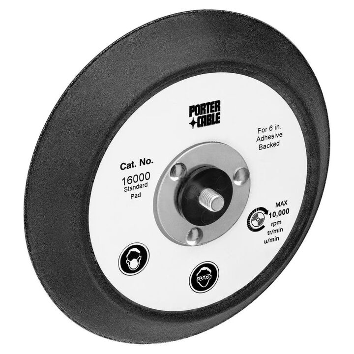 Porter Cable 6 Inch Adhesive-Backed Sanding Pad for Sanders and Polishers