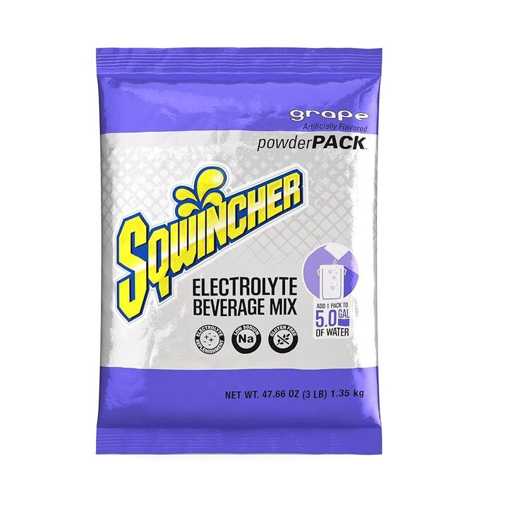 Sqwincher Mix and Serve Electrolyte Beverage Mix 5 Gallon Grape