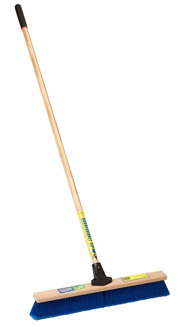 Harper 24 In. Dry Debris Push Broom for Indoor/Outdoor Floor Cleaning