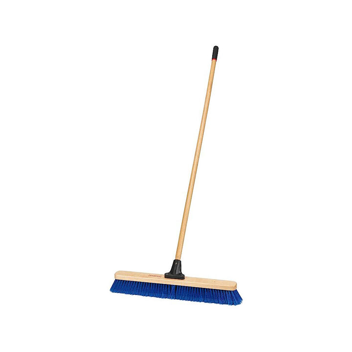 Harper 24 In. Dual Bristle Hardwood Push Broom for All-Purpose Floor Cleaning