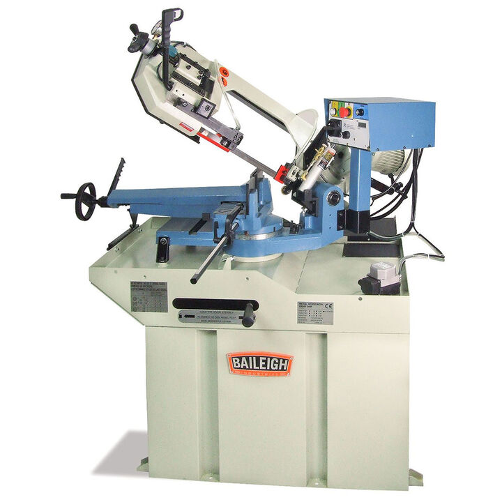 Baileigh BS-260M Band Saw Dual Mitering Gear Driven 220V 1 Phase
