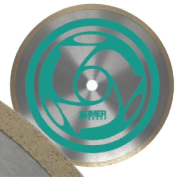 IMER 8 Inch Continuous Rim Tile Saw Blade