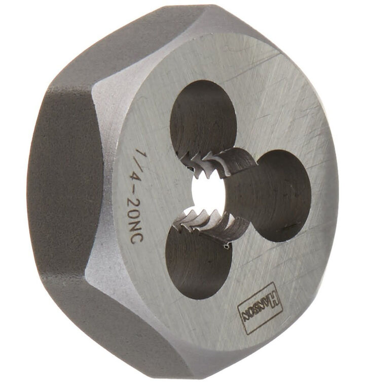 Irwin Hanson 1/4-20 NC x 1 Inch High Carbon Steel Machine Screw Die