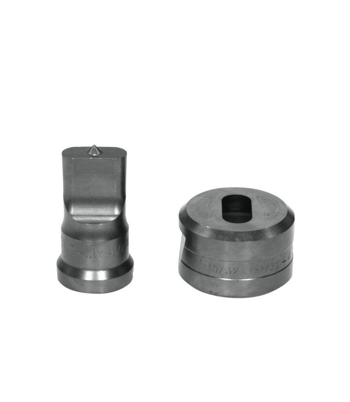 Edwards 1 Inch Punch x 1-1/32 Inch Die Standard Oblong Punch & Die Set