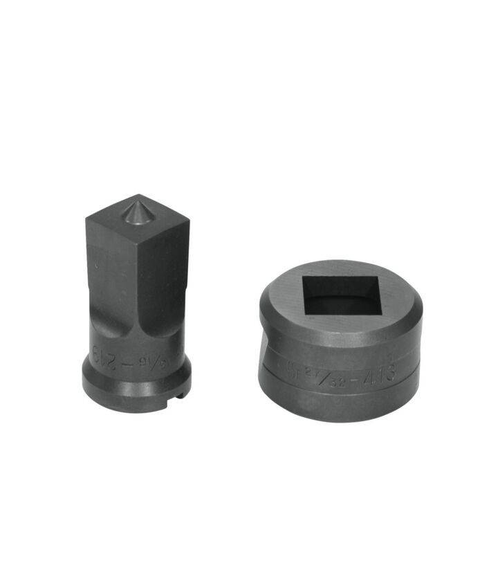 Edwards 13/16 Inch Punch x 27/32 Inch Die Square Punch & Die Set