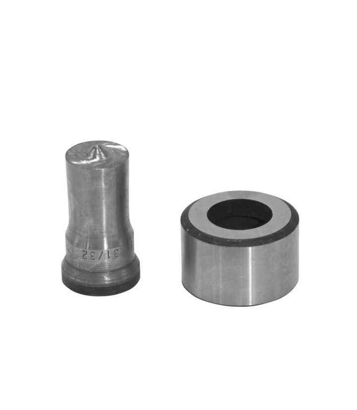 Edwards 31/32 Inch Punch x 1 Inch Die Steel Round Punch & Die Set