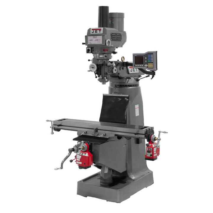 JET JTM-4VS-1 with VUE DRO X & Y TPFA Vertical Milling Machine