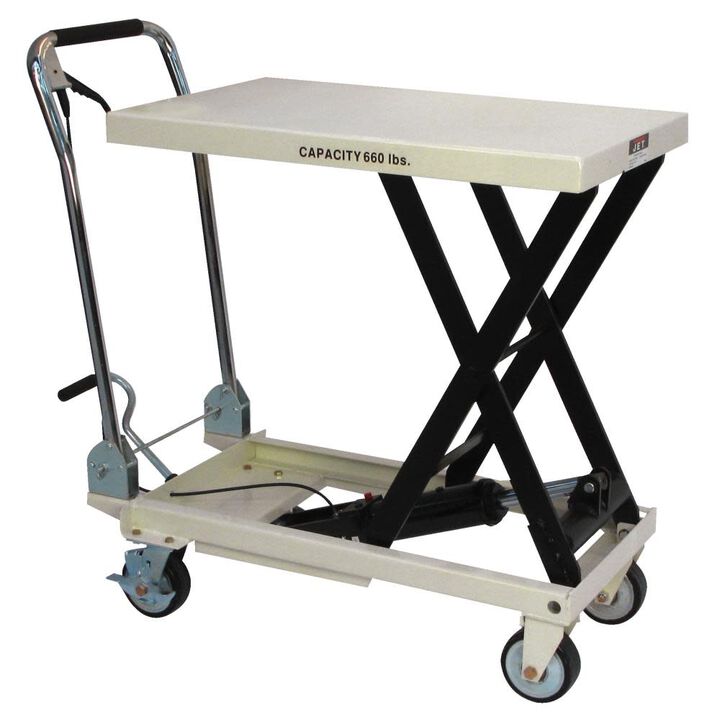 JET Scissor Lift Table Folding Handle 660-Lb Capacity