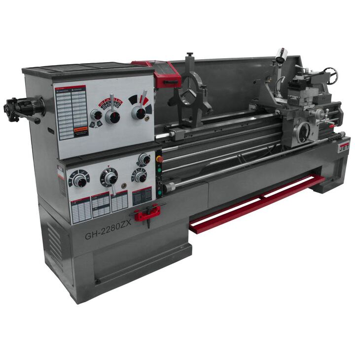 JET Gear Head 22 x 80 ZX Lathe with Collet Closer