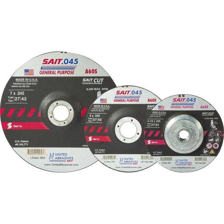 United Abrasives 6 Inch Type 27/42 General Purpose Cutting Wheel