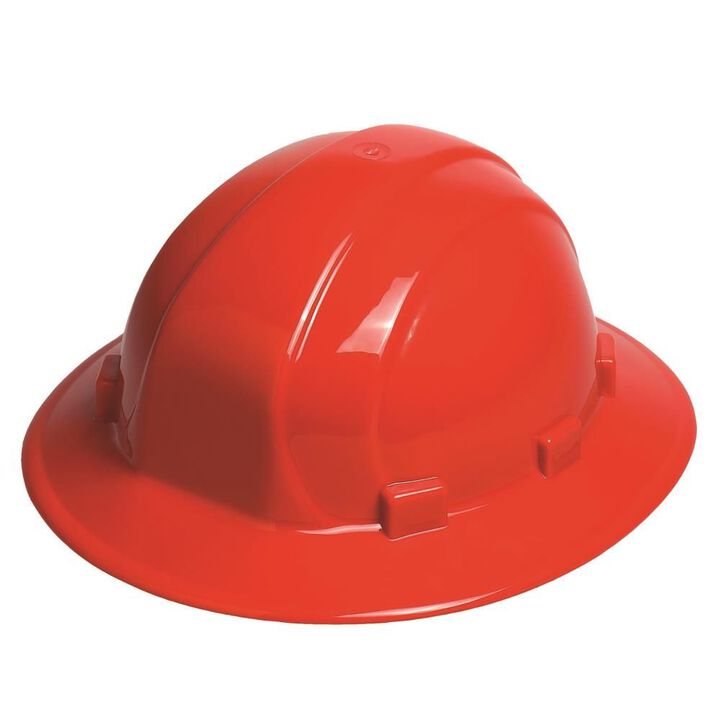 Delta Plus Omega II Full Brim Hard Hat - Red