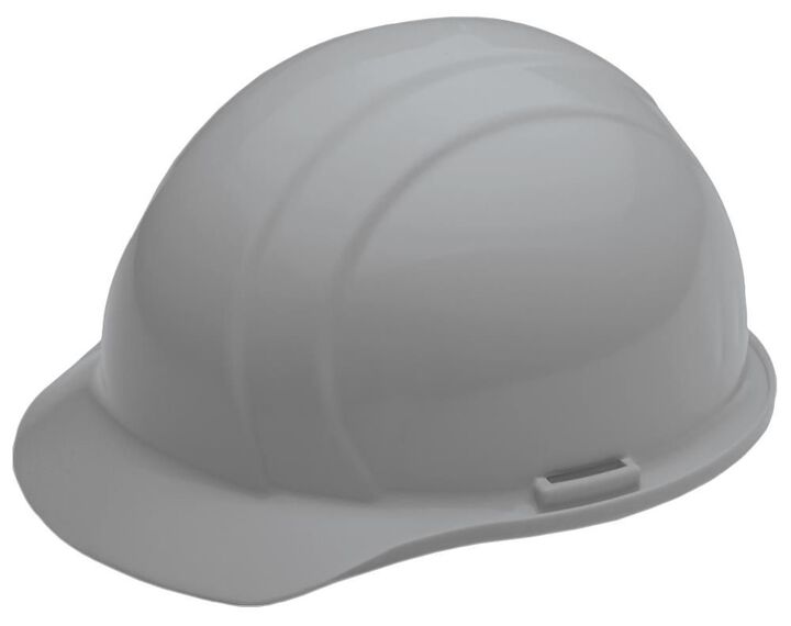 Delta Plus Americana 4 Point Standard Suspension Hard Hat - Gray