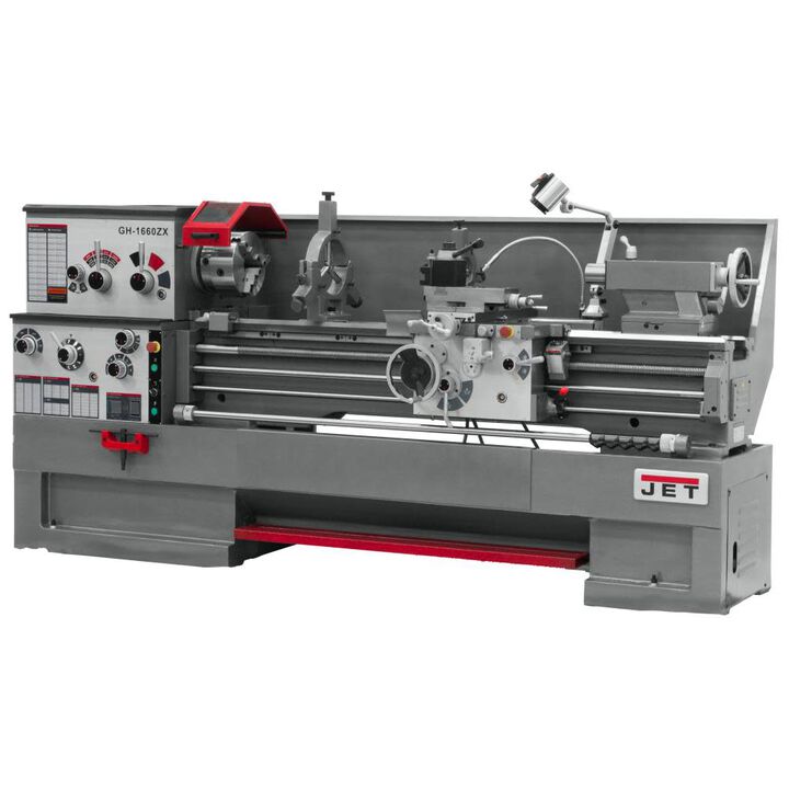JET GH-1880ZX with Taper Attachment and Collet Closer Metalworking Lathe