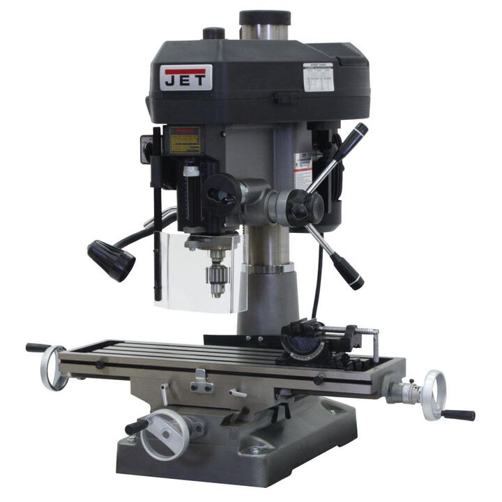 JET Mill/Drill with Newall DP500 DRO and X-Axis Table Powerfeed