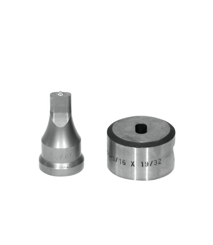 Edwards 9/16 Inch Punch x 19/32 Inch Die Standard Oblong Punch & Die Set