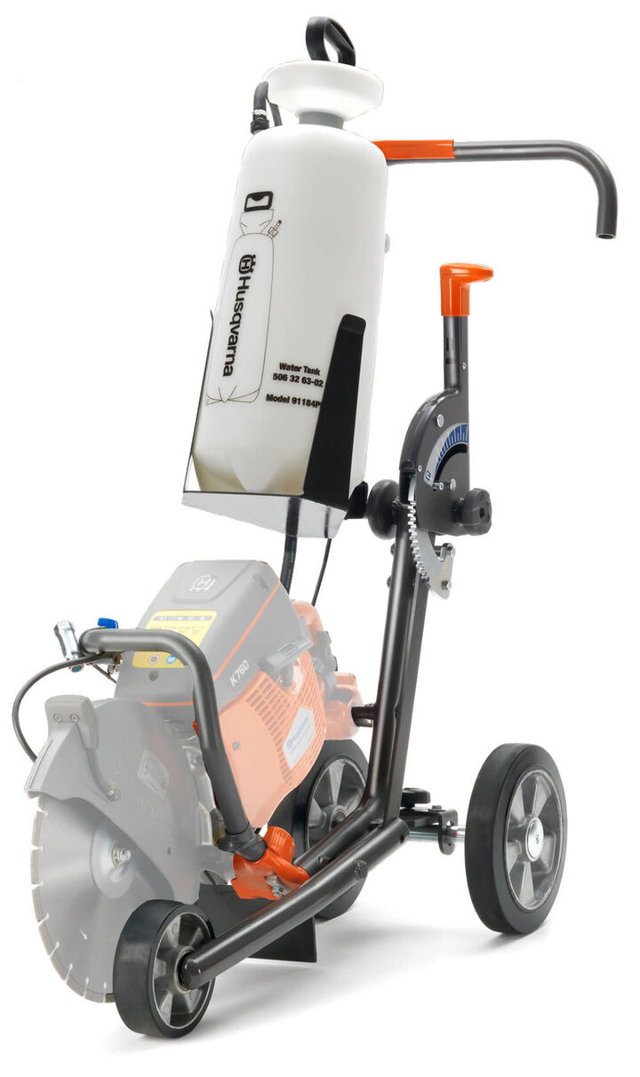 Husqvarna Construction KV 7 4-Gallon Pressurized Water Tank and Cutting Cart
