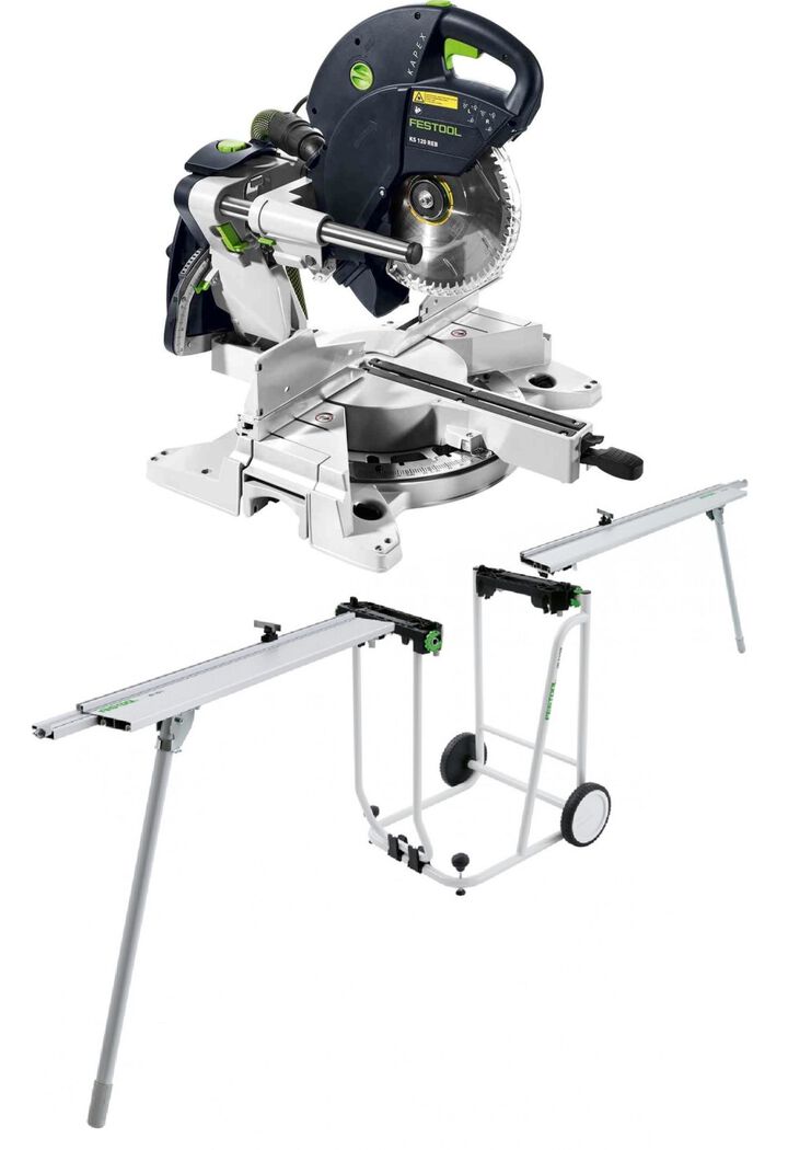Festool Sliding Compound Miter Saw KAPEX KS 120 REB & UG-KA Kapex Portable Stand Bundle