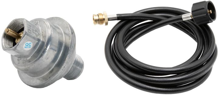 Clam Outdoors 12 Foot Propane Extension Hose for Large Propane Tanks & Fuel Filter for Clam Portable Propane Heater