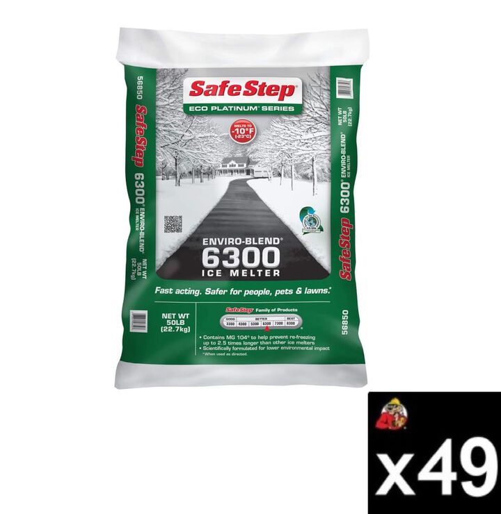 Safe Step 6300 50lbs Enviro Blend Ice Melter 49 Bags