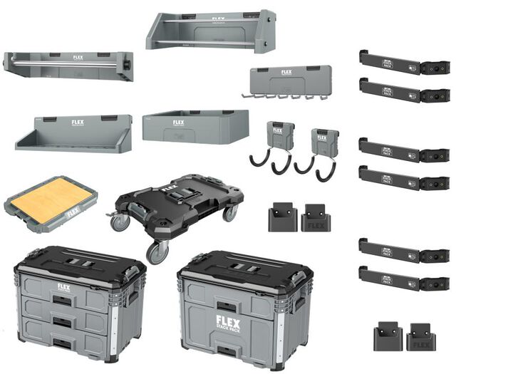 FLEX STACK PACK Mobile Workshop & TRACK LOCK Tool Organization Bundle