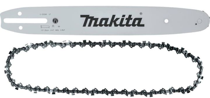 Makita 12 Inch Guide Bar 3/8 Inch LP .043 Inch & Replacement Saw Chain Bundle