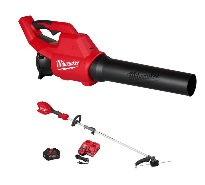 Milwaukee M18 FUEL String Trimmer with QUIK-LOK Kit & M18 Brushless Blower Bare Tool Bundle