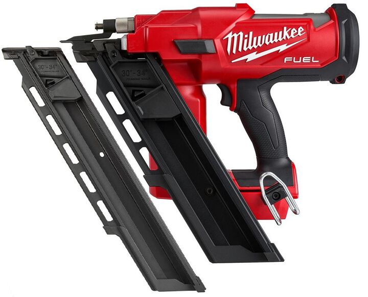 Milwaukee M18 FUEL 30 Degree Framing Nailer (Bare Tool) & Extended Capacity Magazine Bundle