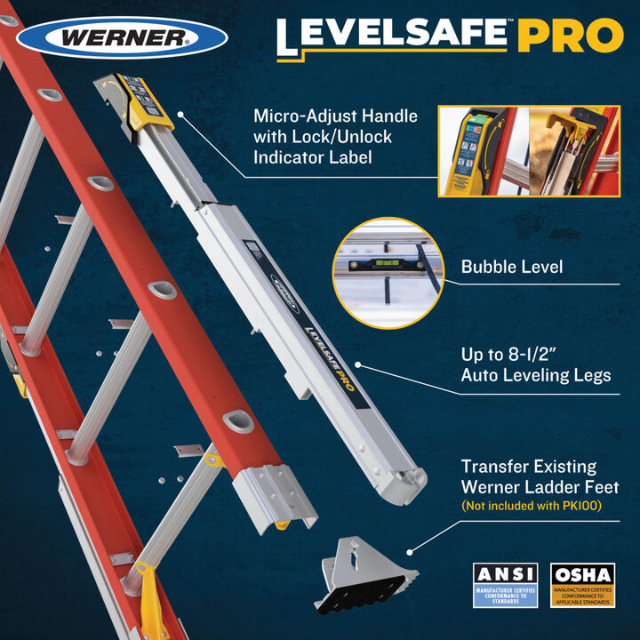 Werner LevelSafe Pro Automatic Ladder Leveler, large image number 9