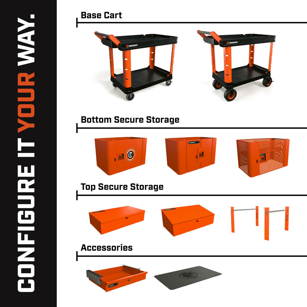 Crescent RAILWORKS Top Shelf Lockable Angled Workstation, large image number 4