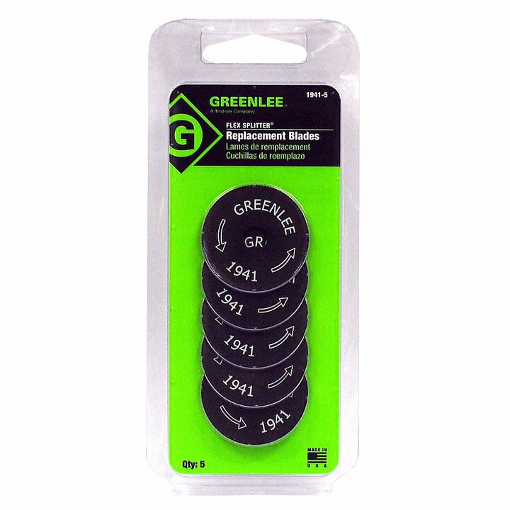 Greenlee Metal Replacement Blade for 1940 Conduit Cutter 5 Pieces