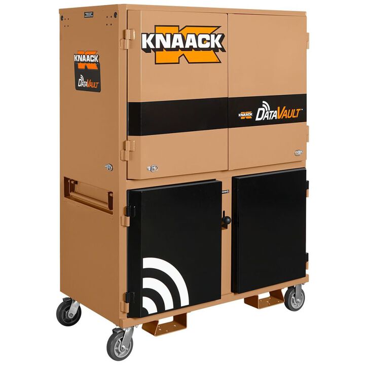 Knaack DataVault 150 Lbs Steel Mobile Digital Plan Station with 40 Inch TV Monitor & Laser Printer