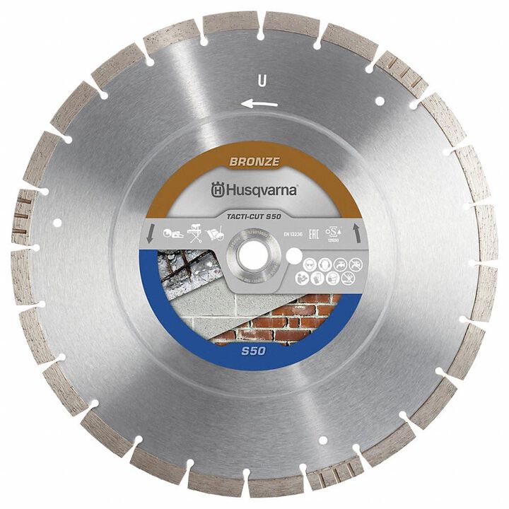 Husqvarna Construction Tacti-Cut S50+ 16 Inch Segmented Diamond Saw Blade for Concrete